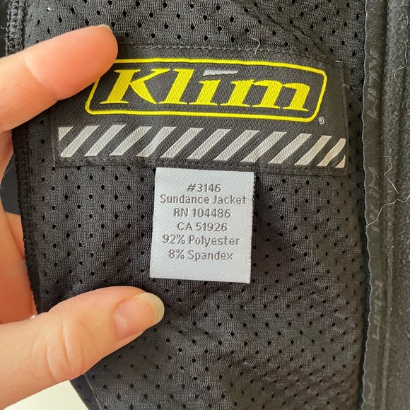 Klim zip Sundance Jacket in black size small moto Bikercore coat - Picture 5 of 9